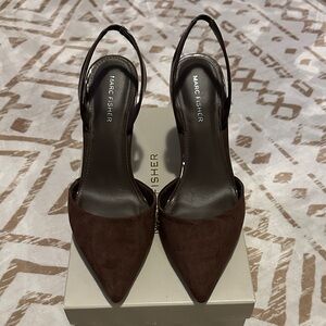 Marc Fisher Hadya Brown Slingback Heels sz 8.5
